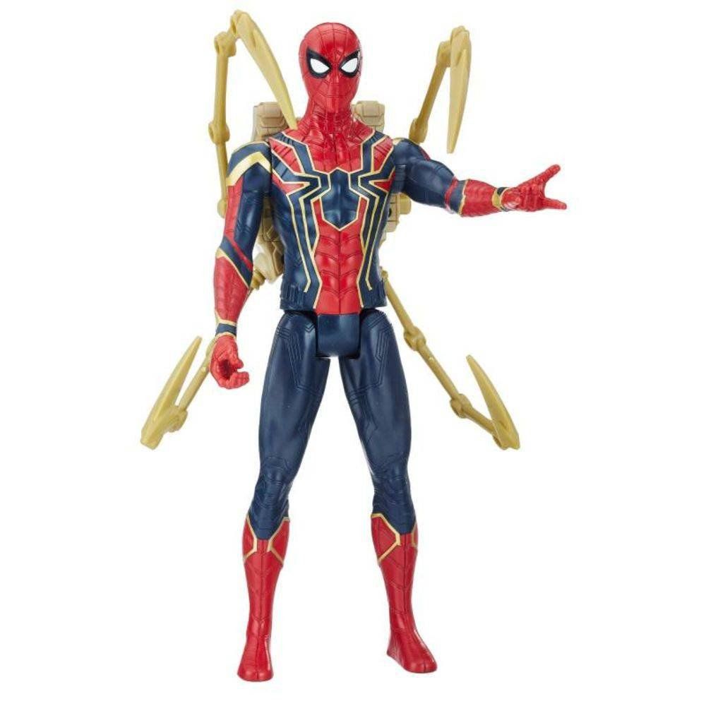 Boneco Homem Aranha ( Iron Spider ) (Titan Hero Power Fx): Guerra Infinita (Avengers:Infinity War) - Hasbro