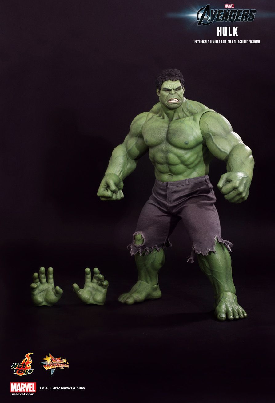 Action Figure Hulk: Os Vingadores (The Avengers) Boneco Colecionável Escala 1/6 (MMS186) - Hot Toys