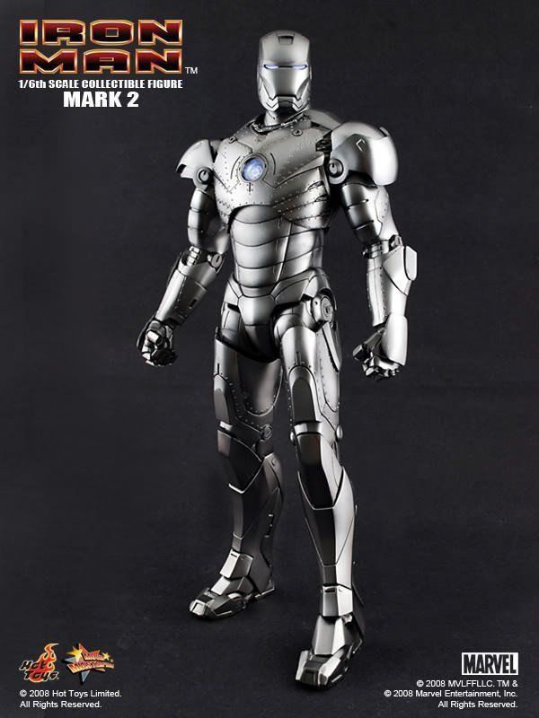 Action Figure Iron Man (Homem de Ferro) Mark II Escala 1/6 - Hot Toys