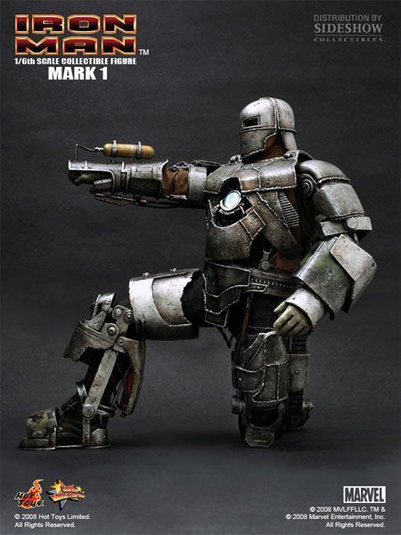 Action Figure Homem de Ferro Iron Man Mark 1 MMS168 Escala 1/6 - Hot Toys