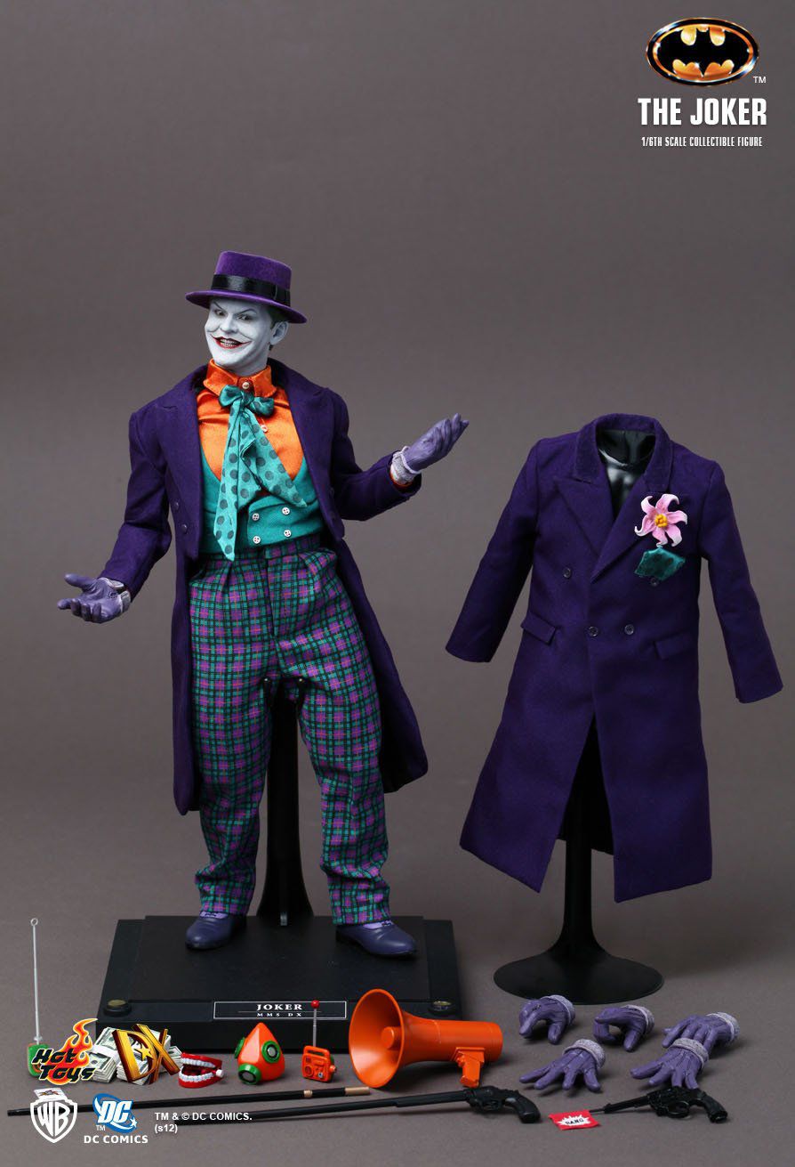 Action Figure Joker (Coringa): Batman 1989 (DX08) Escala 1/6 - Hot Toys 
