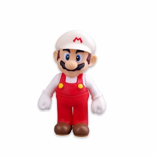Boneco Mario Vermelho e Branco: New Super Mario Bros Desktop Sofbi Series - Bandai