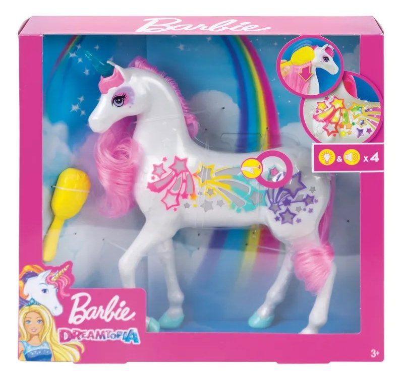 Boneco Unicórnio Brilhante: Barbie Dreamtopia (Luz e Som) - Mattel