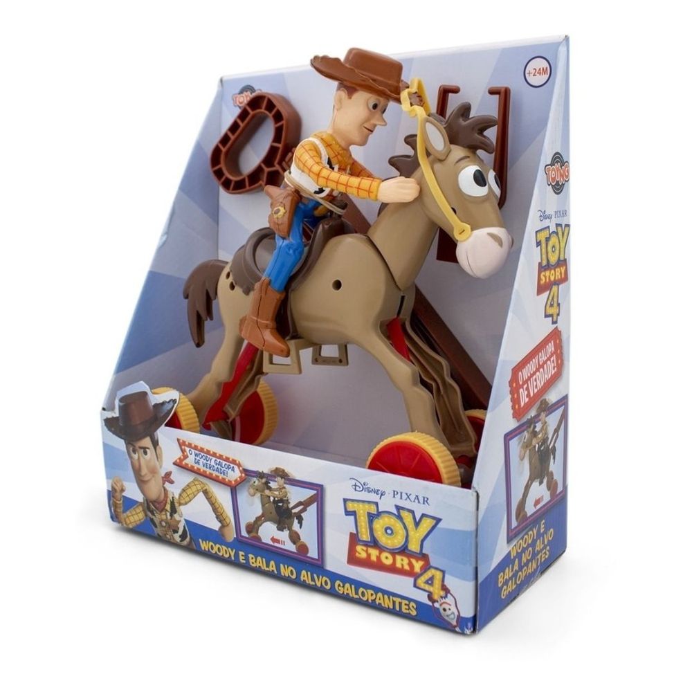 Boneco Woody e Bala no Alvo (Bullseye): Toy Story 4 - Toyng