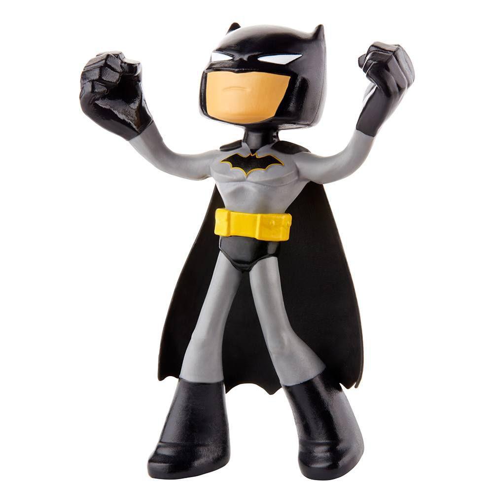 Bonecos Batman ''Uniforme Preto'': Flexíveis Dc - Super Heroes - Mattel (10cm)
