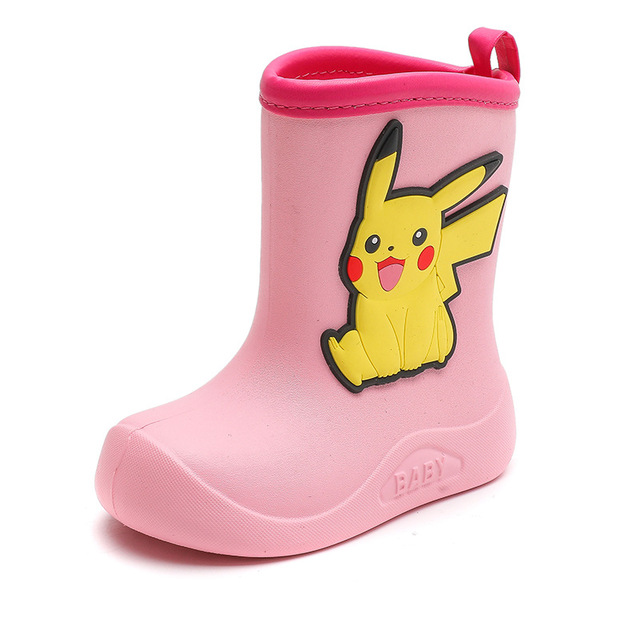 Bota Galocha Infantil Pikachu: Pokémon Anime Mangá Rosa - MKP