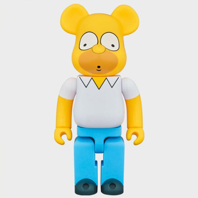 Brinquedo Boneco Homer: Os Simpsons Bearbrick Bear 400%