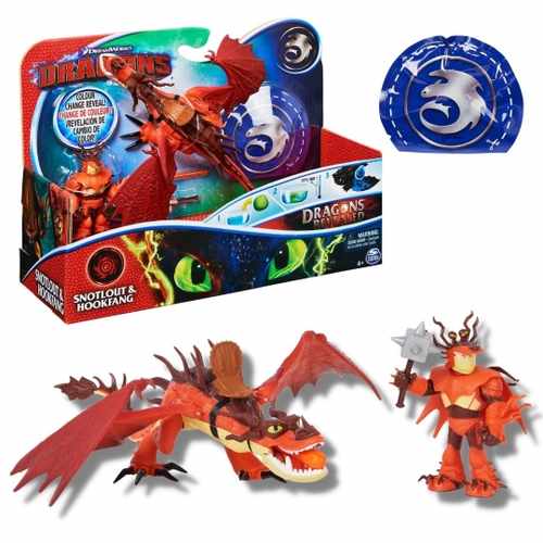 Brinquedo Boneco Viking e Dragão Monstrous Nightmare: Como Treinar o seu Dragão 3 - Sunny