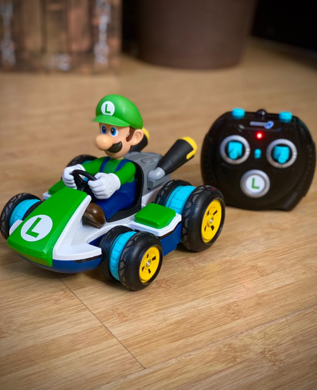 Brinquedo Carro Carrinho Controle Remoto Luigi Anti-Gravity R/C Racer: Mario Kart Mario Bros- Jakks Pacific