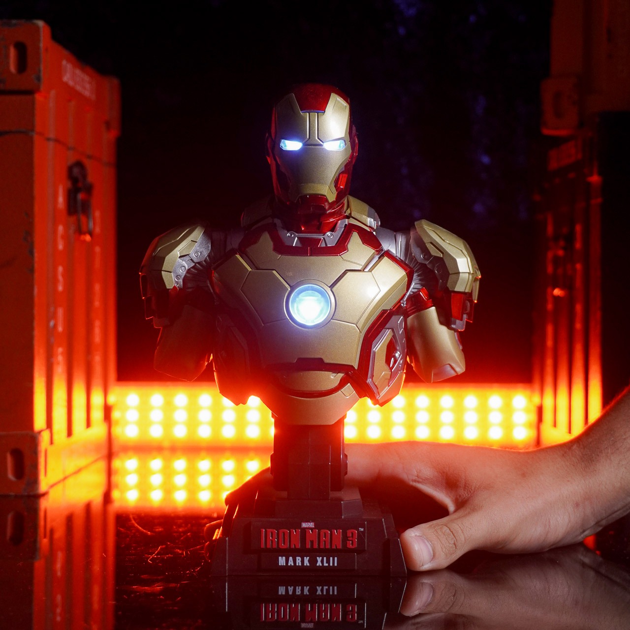 Busto Homem de Ferro (Iron Man) Mark XLII: Homem de Ferro 3 (Iron Man 3) Escala 1/4