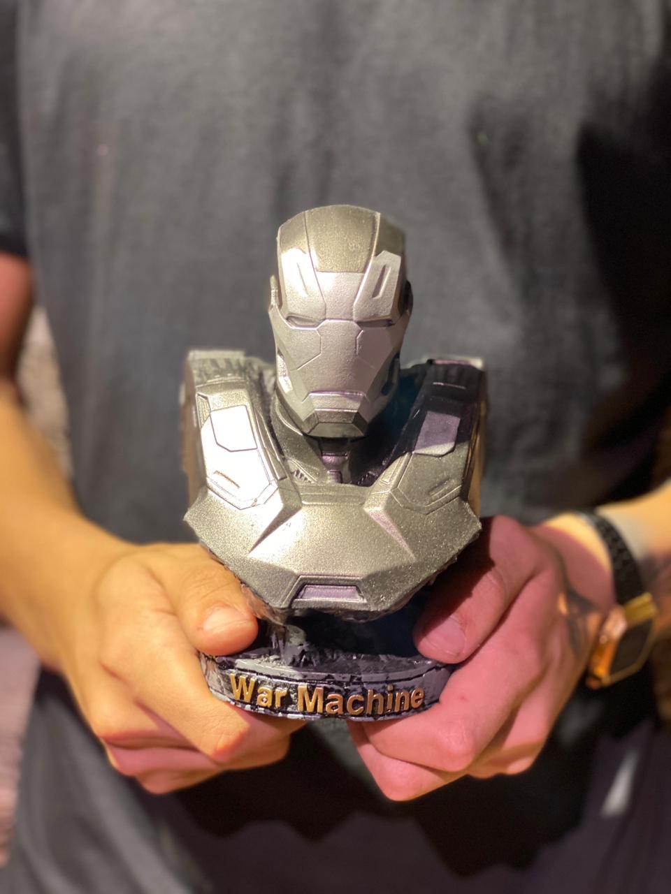 Estátua Busto War Machine: Iron Man Homem de Ferro Marvel