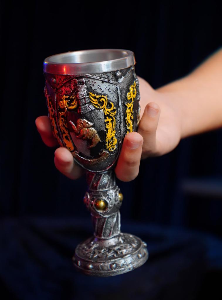 Cálice Taça Caneca 3D Casa Lufa Lufa Hufflepuff: Harry Potter Decorativa 250 ml Black Friday - CD