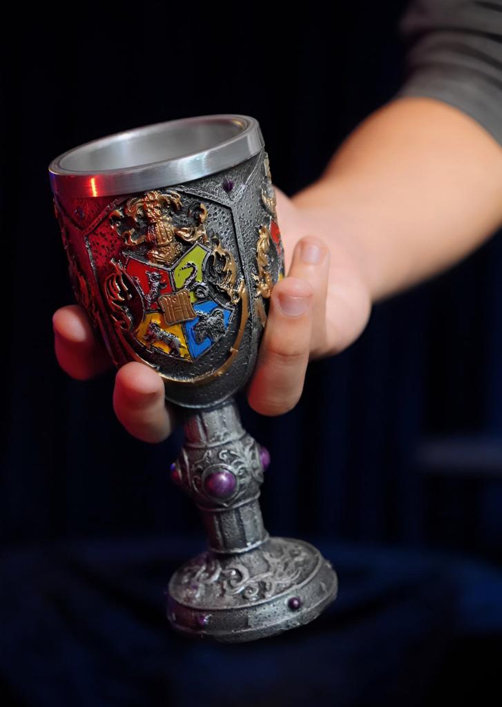Cálice Taça Caneca 3D Casas Escudo Hogwarts: Harry Potter Decorativa 250 ml - CD