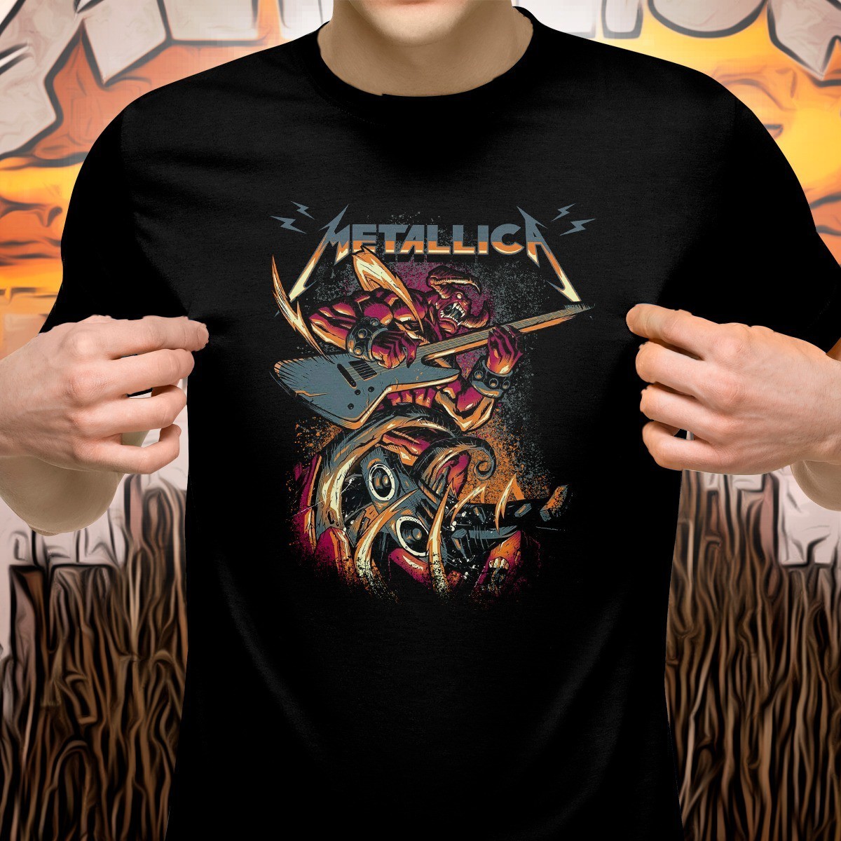 Camiseta Demon James: Metallica