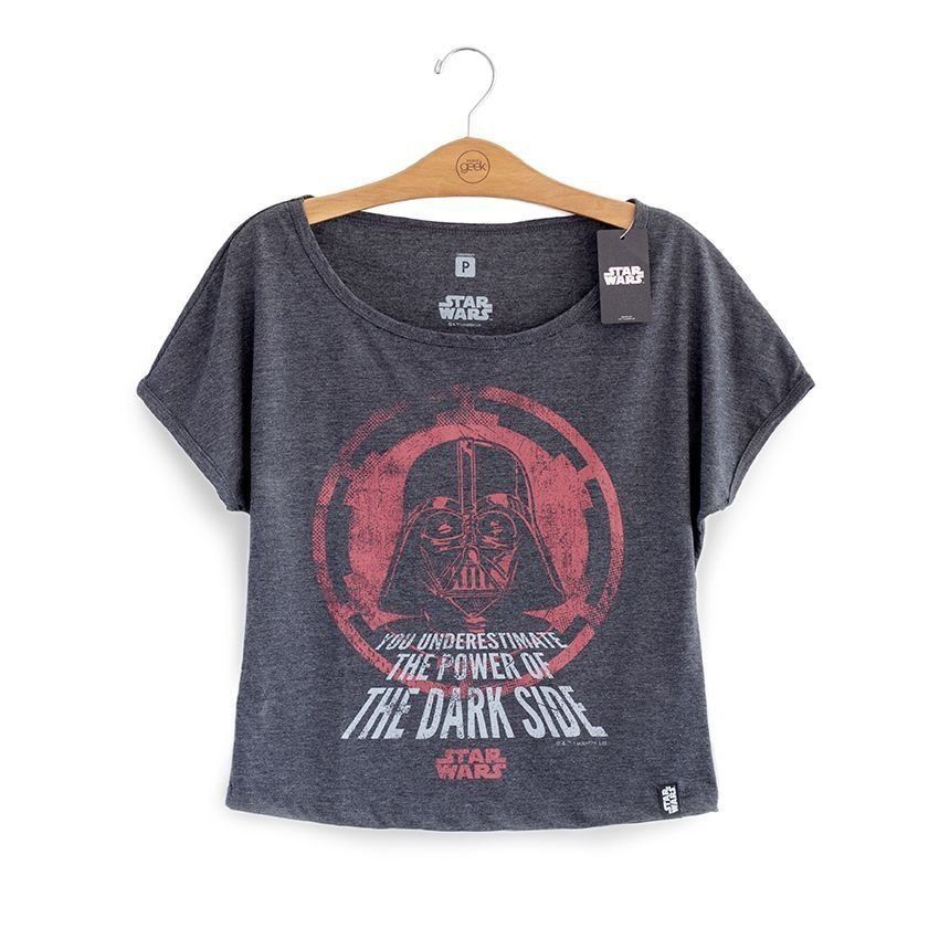Camiseta Feminina Star Wars The Power Of  Dark Side