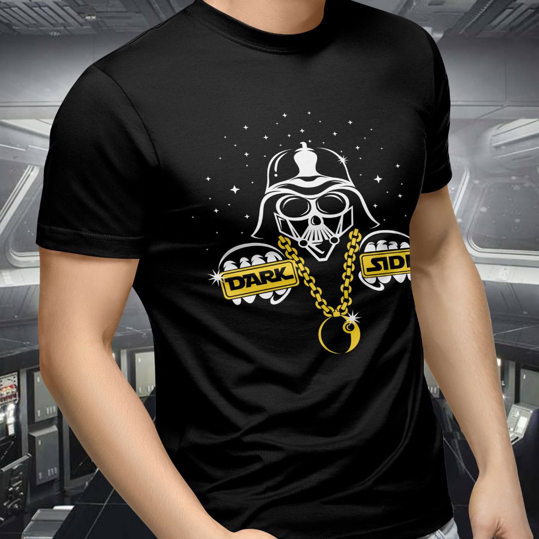 Camiseta Guerra nas Estrelas: Dark Side Gangsta (Preto)