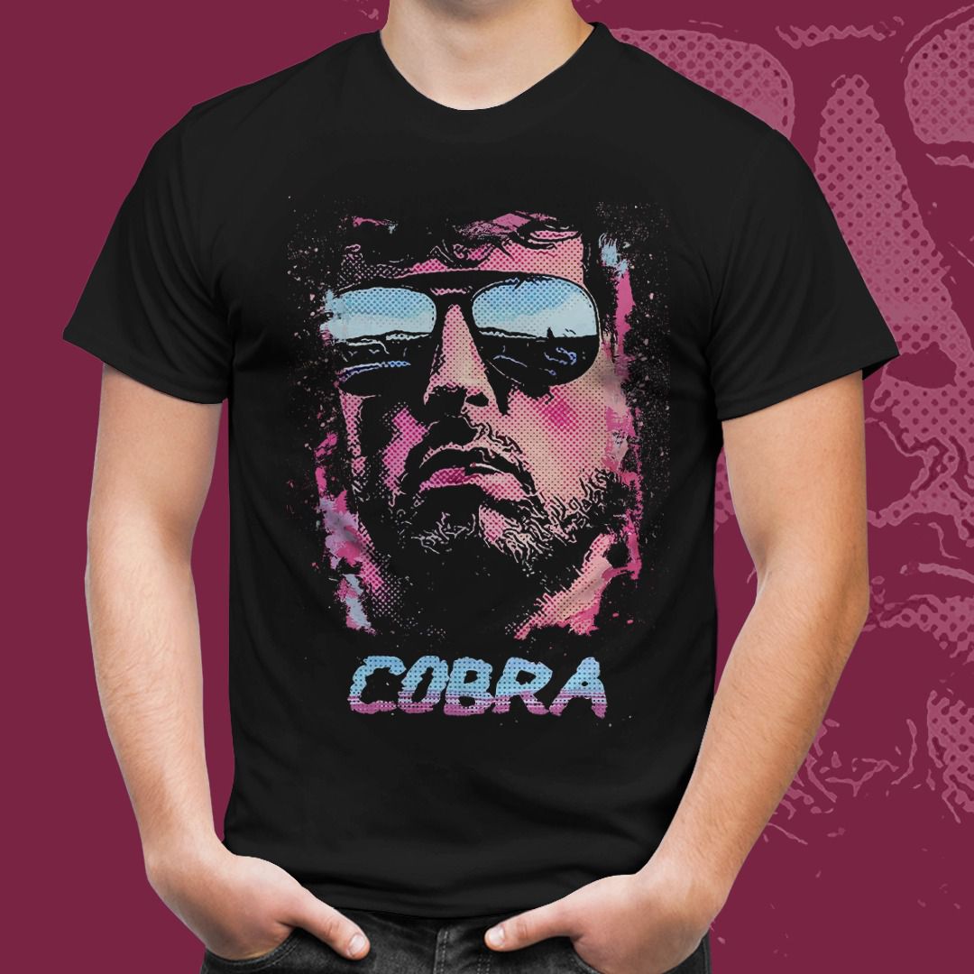 Camiseta Unissex Stallone Cobra (Preto) - CD