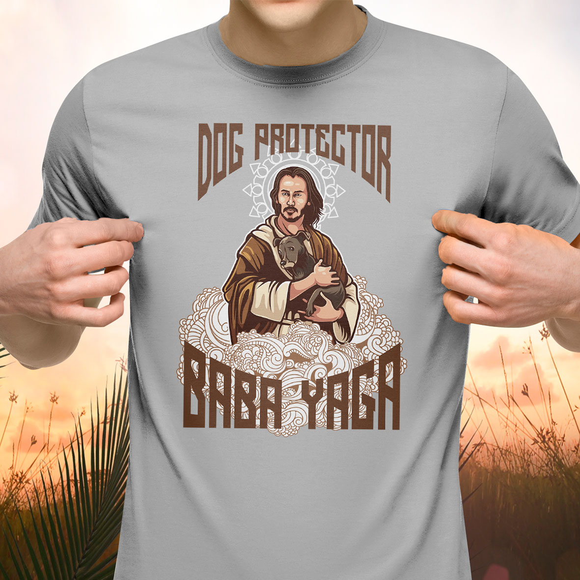 Camiseta Unissex Dog Protector: Baba Yaga (John Wick)  Camisa Geek - CD