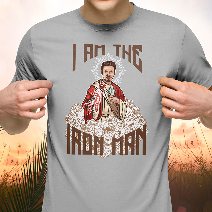 Camiseta Unissex I Am The Iron Man: Homem de Ferro  Camisa Geek - CD