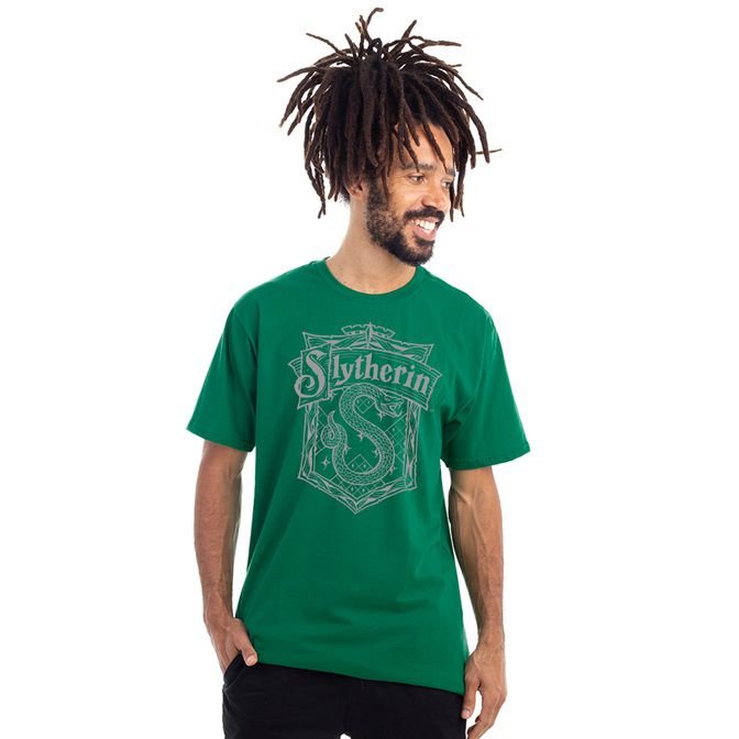 Camiseta Verde Unissex Sonserina Slytherin: Harry Potter