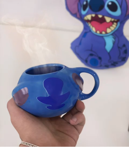 Caneca 3D Stitch: Lilo e Stitch Disney 350ml - Zona Criativa