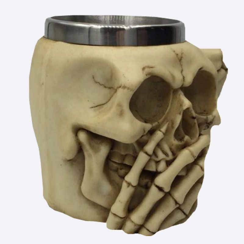Caneca 3D Esqueleto Caveira Skull Não Falo - 450ml - CD