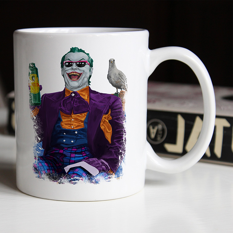 Caneca Jack Nicholson's Joker is About the Best One Out There: Joker Coringa (Branca)