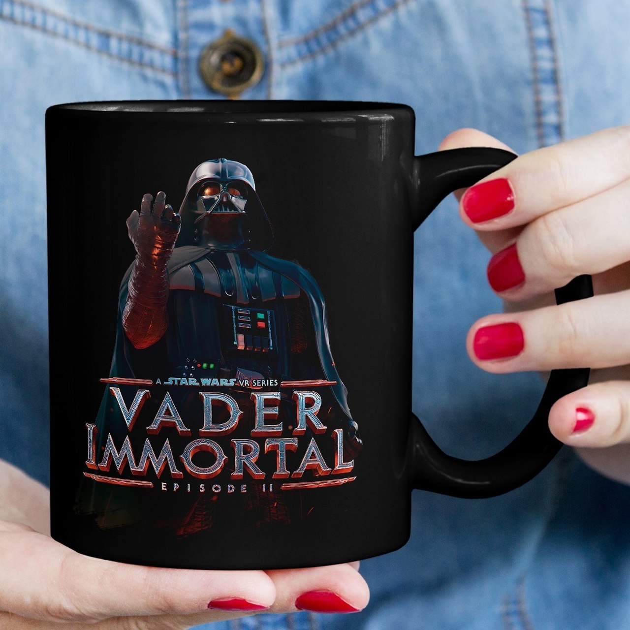 Caneca Vader Immortal: Darth Vader Star Wars Disney (Preto) - CD