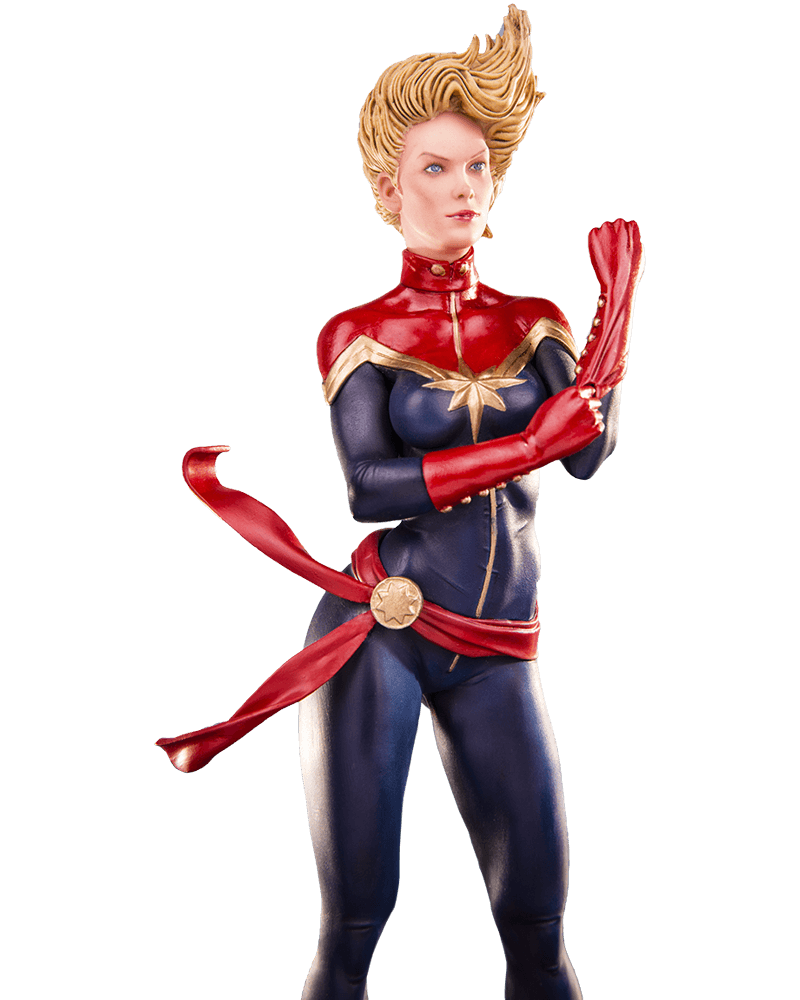 Estátua Capitã Marvel (Captain Marvel): Marvel Comics Serie 2 Art Scale Escala 1/10 - Iron Studios - CD