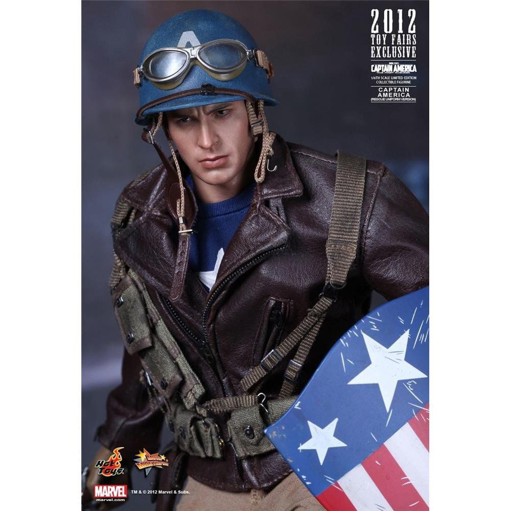 Boneco Capitão América (Captain America): Capitão América O Primeiro Vingador (The First Avenger) MMS180 - Hot Toys - CG