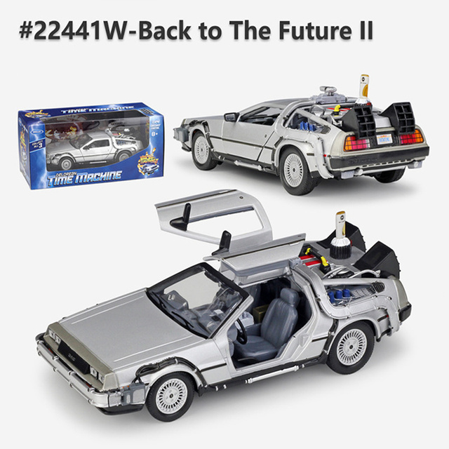 Carro DeLorean: De Volta Para o Futuro 2 Die Cast Escala 1/24 - MKP