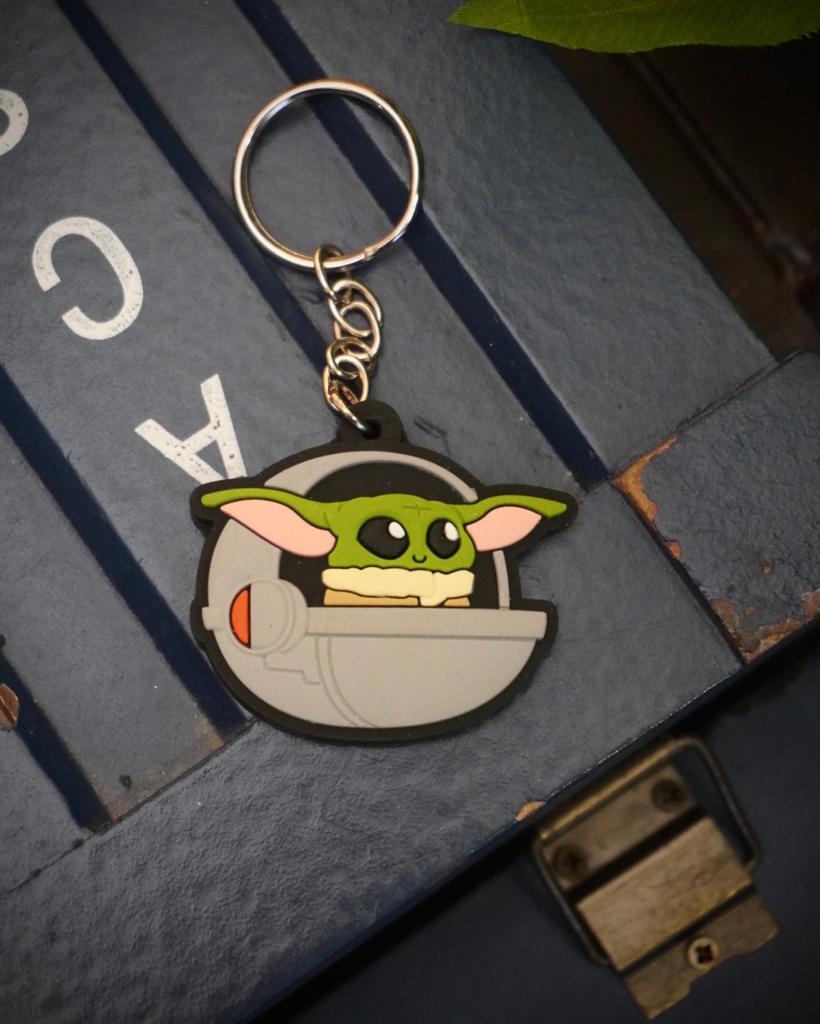 Chaveiro de borracha Baby Yoda Pod: The Mandalorian - Star Wars