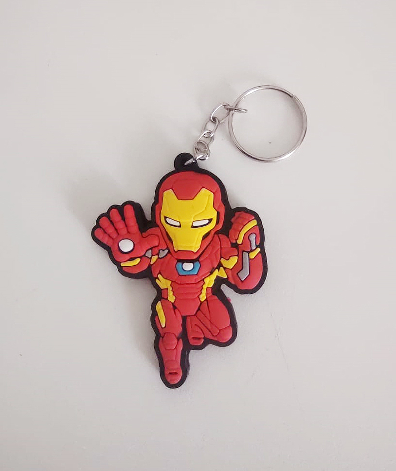 Chaveiro de Borracha Homem de Ferro Iron Man: Vingadores Avengers Marvel