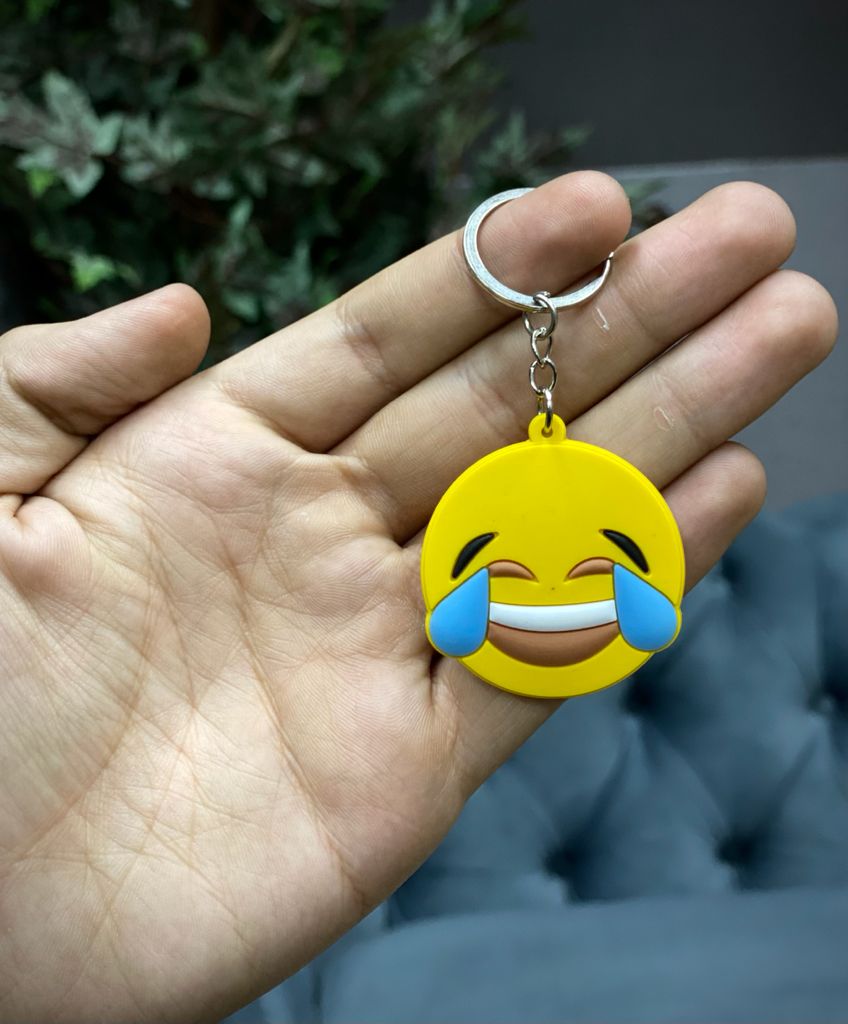Chaveiro Emoji Chorando de Rir