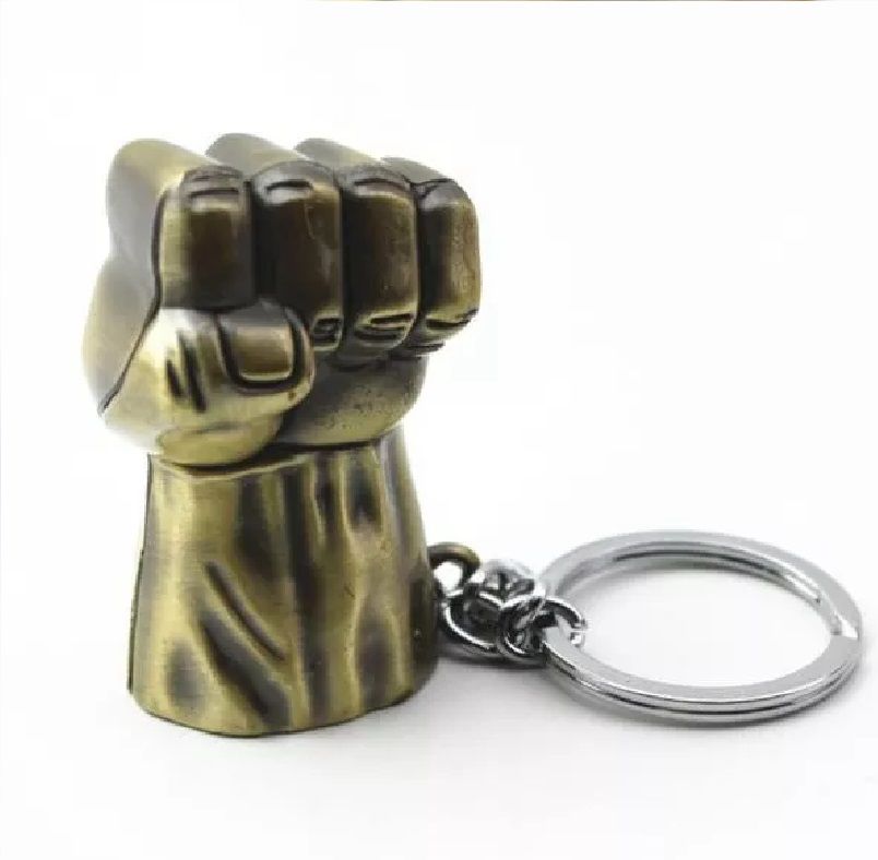 Chaveiro Mão Hulk (Dourado): Vingadores (Avengers)