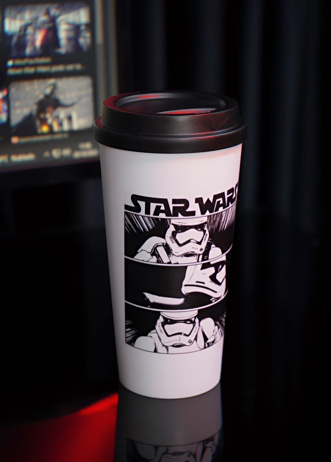 Copo Buck Para Café Stormtrooper Star Wars Branco 400ml