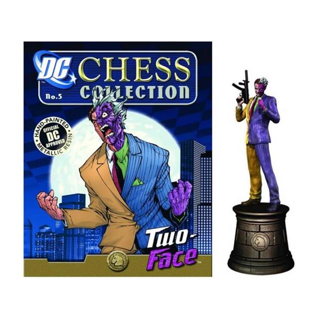 DC Chess - #6 Two Face Black Knight - Eaglemoss