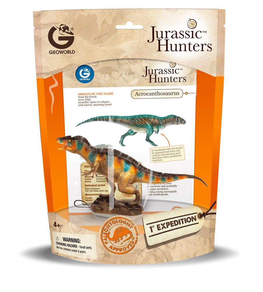 Dinossauro Acrocanthosaurus: Jurassic Hunters (Colecionável) - Geoworld
