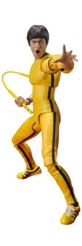 Boneco Bruce Lee Uniforme Amarelo (Yellow Suit) S.H. Figuarts - Bandai