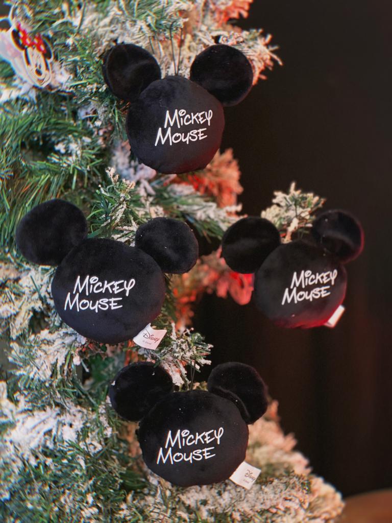 Enfeite Árvore de Natal Christmas Geek Cabeça Mickey Preto: Mickey e Minnie Mouse - Disney