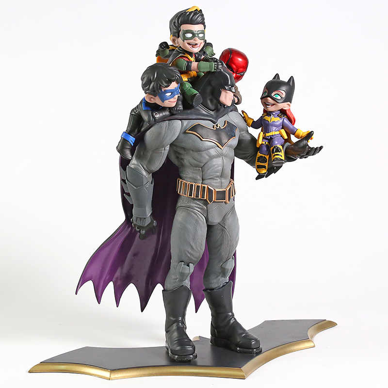 Estátua Batman Family: Família DC Liga Da Justiça Dark Knigth Cavaleiros das Trevas -  Quantum Mechanix QMX - ET