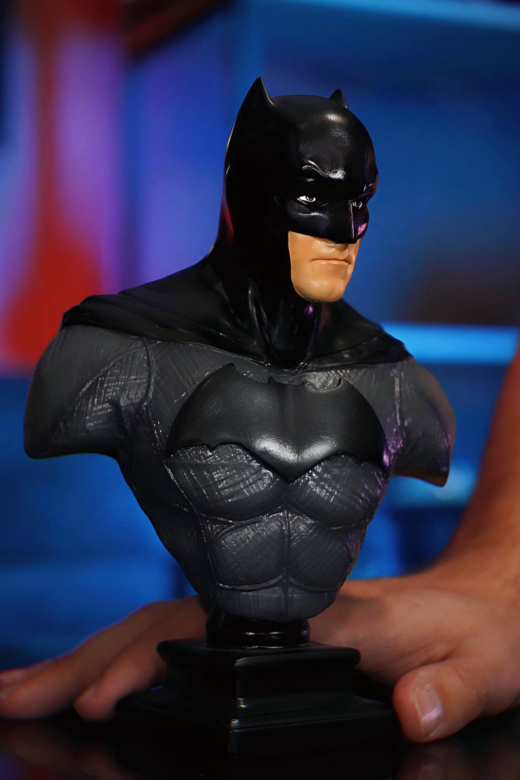 Estátua Busto Batman O Cavaleiro das Trevas The Dark Knight Ben Affleck 19 cm