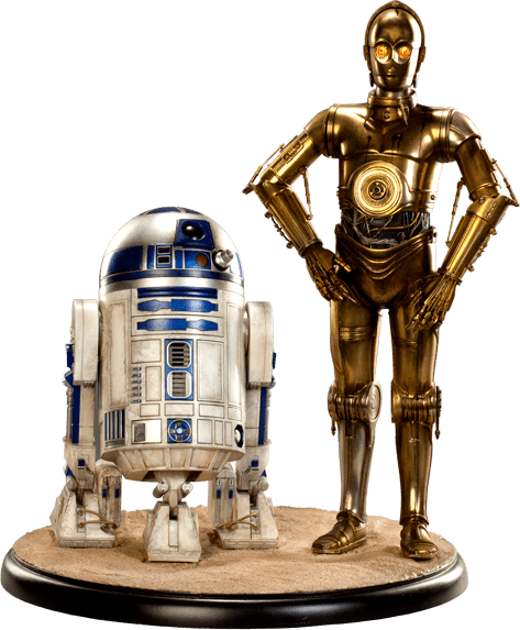 Estátua C-3PO & R2-D2: Star Wars (Premium Format) Escala 1/4 - Sideshow