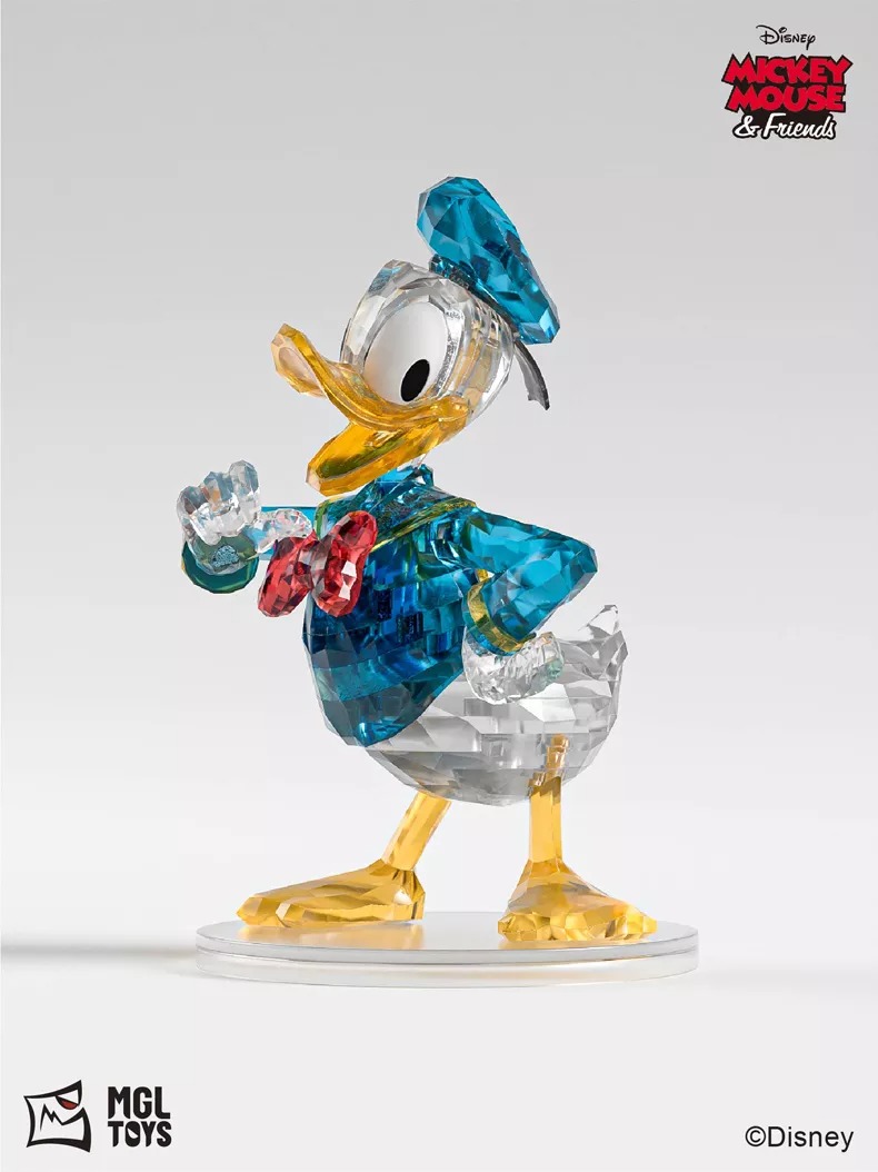 Estátua de Cristal Pato Donald: Mickey Mouse & Friends 13cm 34 Peças Black Friday - MKP
