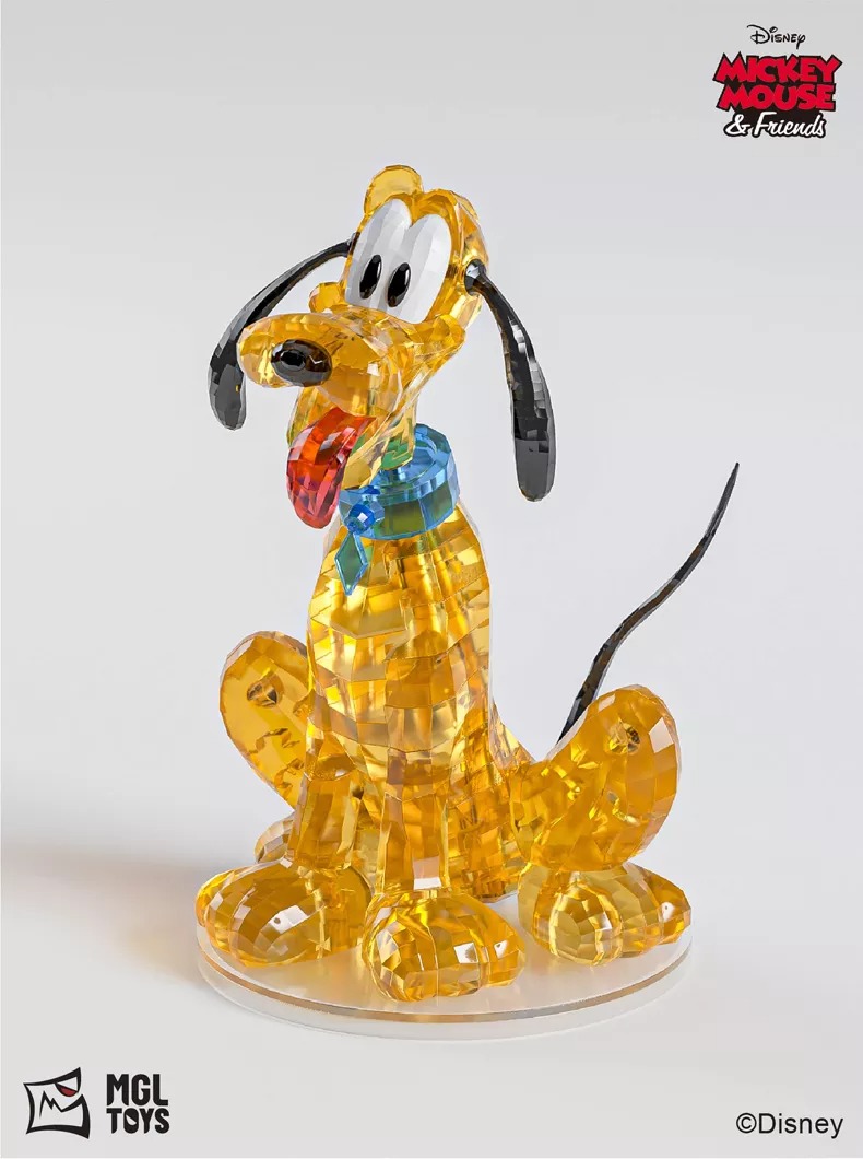 Estátua de Cristal Pluto: Mickey Mouse & Friends 13cm 35 Peças Black Friday - MKP