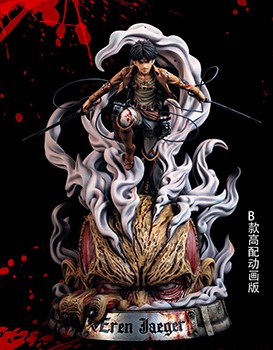 Estátua Eren Jaeger & Titan Colossal: Attack On Titan Shingeki No Kyojin Escala 1/6 AOC - MKP