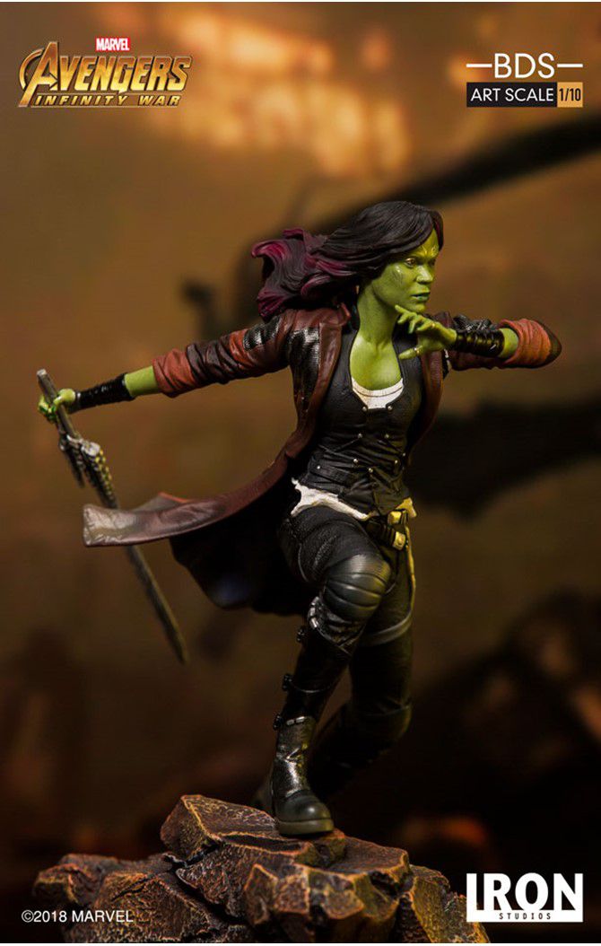 Estátua Gamora: Vingadores Guerra Infinita (Avengers: Infinity War) Art Scale 1/10 - Iron Studios