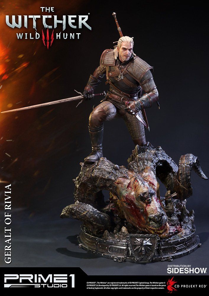 Estátua Geralt de Rívia: The Witcher 3 Wild Hunt - Estudio Prime 1 (Apenas Venda Online)