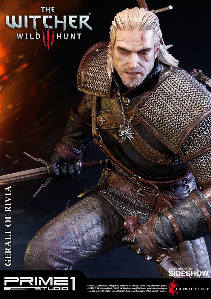 Estátua Geralt de Rívia: The Witcher 3 Wild Hunt - Estudio Prime 1 (Apenas Venda Online)