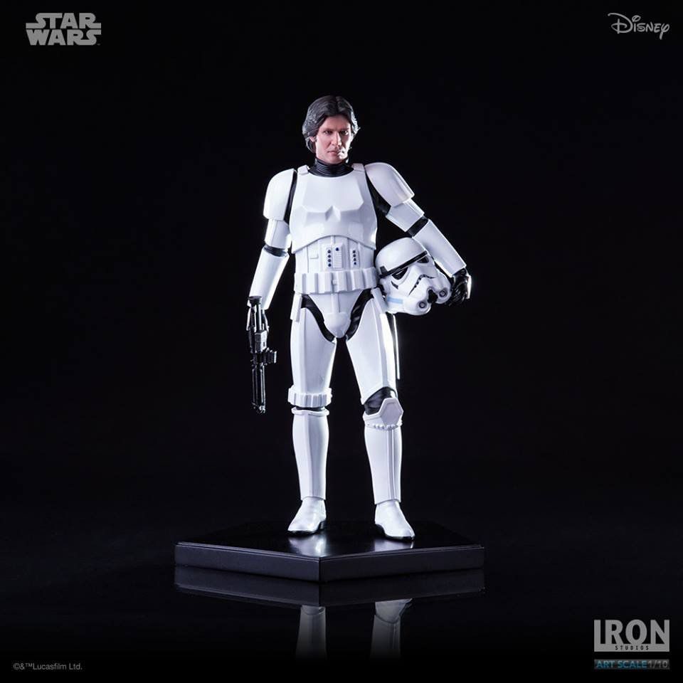 Estátua Han Solo Stormtrooper Disguise: Star Wars Episódio 4: Uma Nova Esperança Escala 1/10 - Iron Studios - CD